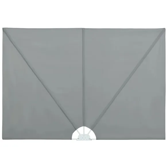 Copertină laterală pliabilă gri 300x150 cm - Umbră terasă