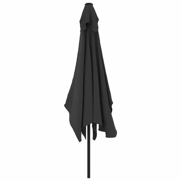 Umbrelă de soare exterior cu stâlp metal - Antracit 300x200 cm