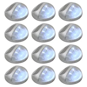 Lămpi Solare Exterior LED - Set 12 Bucăți - Argintiu