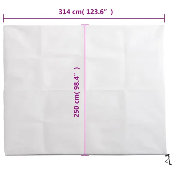 Huse protecție plante iarnă, 2 buc, fermoar lateral