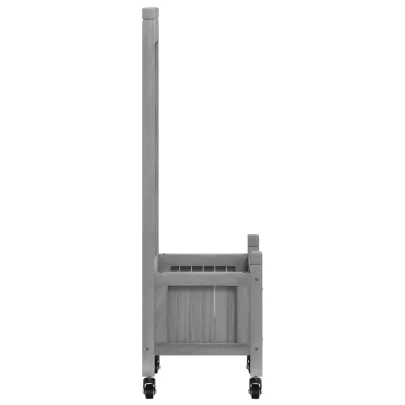 Jardinieră cu Spalier și Roți - Lemn Masiv de Brad | Comandă Acum