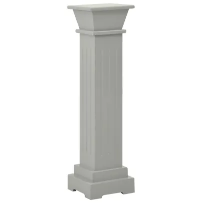 Suport Plante Stâlp Gri MDF 17x17x66 cm - Livrare Gratuită