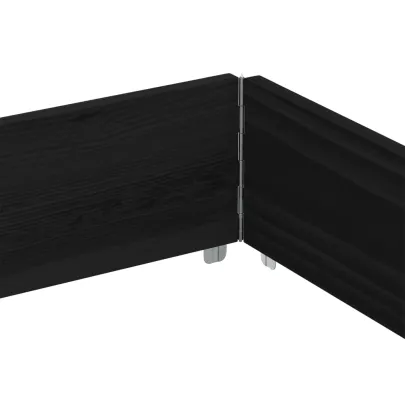 Jardinieră Grădină Lemn Masiv Pin - Negru 150x100 cm