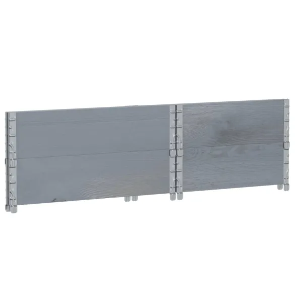 Jardinieră Grădină Lemn Masiv Pin - Gri 80x60 cm