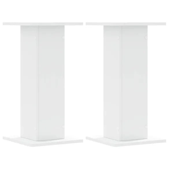 Suporturi Plante Lemn Alb - 2 bucăți - 30x30x60 cm