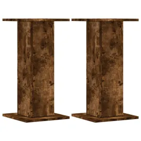Suporturi Plante Lemn Stejar Fumuriu 30x30x60 cm 2