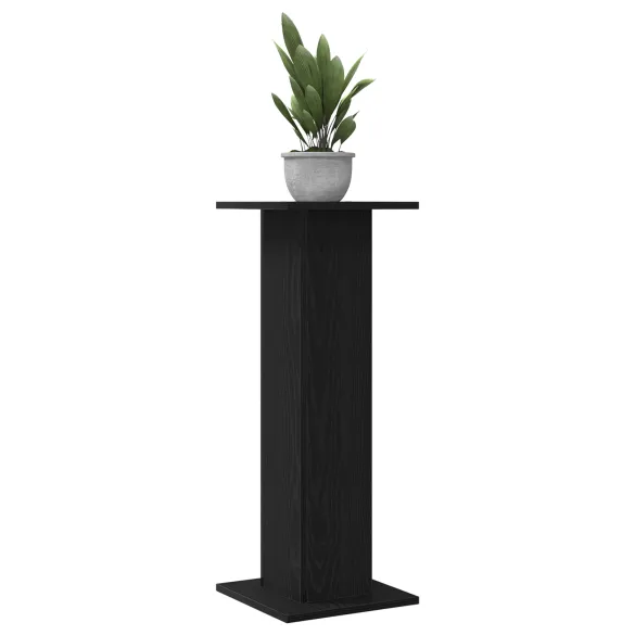 Suport Plante Stejar Negru 80cm - 2 bucăți | vidaXL