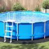 Acoperire rotundă pentru piscină Negru Polietilenă Ø 428 cm