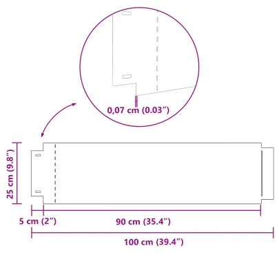 Împrejmuiri Grădină Oțel Galvanizat Flexibil 10 bucăți