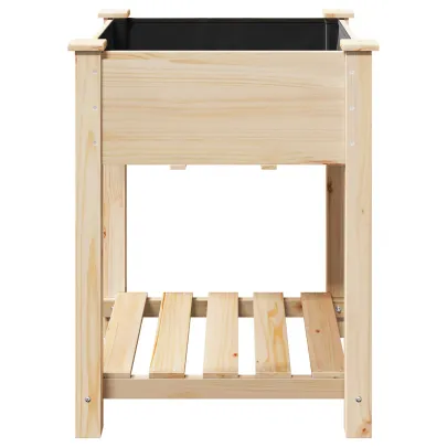 Jardiniere cu Raft din Lemn Masiv de Pin - Livrare Gratuita