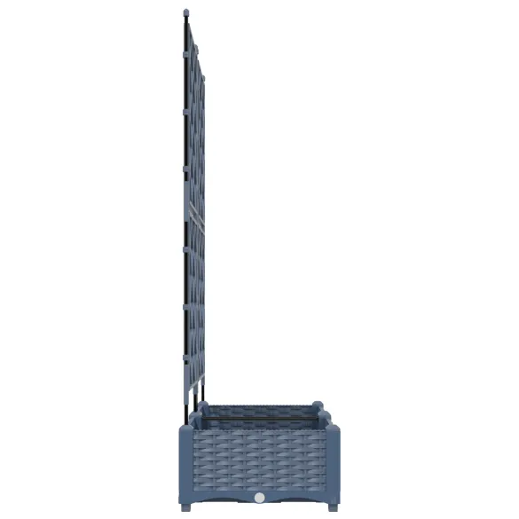 Ghiveci Grădină cu Trellis Gri - Plantare Verticală