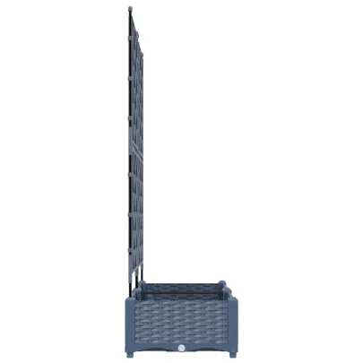 Ghiveci Grădină cu Trellis Gri - Plantare Verticală