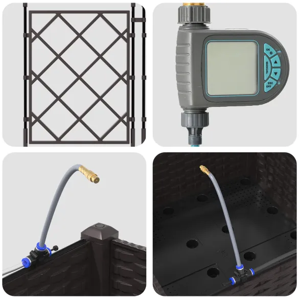 Ghiveci Grădină cu Sistem Irigare Maro - Livrare Gratuită