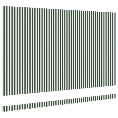 Material umbră retractabil 5x3 m verde-alb | vidaXL