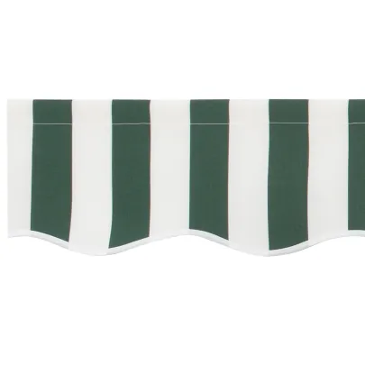 Material umbră retractabil 5x3 m verde-alb | vidaXL