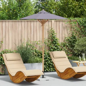 Parasol Bambus Gri 150x210 cm - Livrare Gratuită