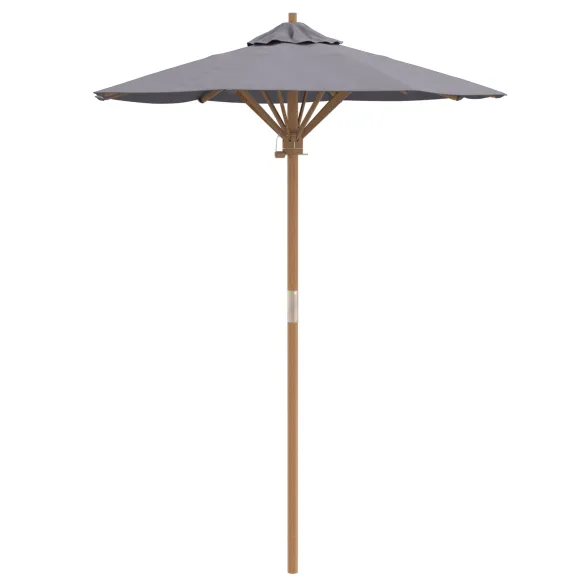 Parasol Bambus Gri 150x210 cm - Livrare Gratuită