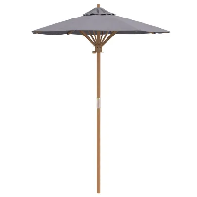 Parasol Bambus Gri 150x210 cm - Livrare Gratuită