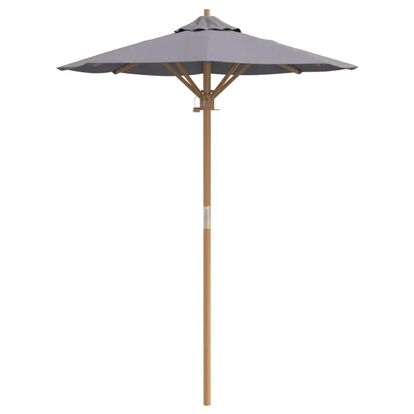 Parasol Bambus Gri 150x210 cm - Livrare Gratuită