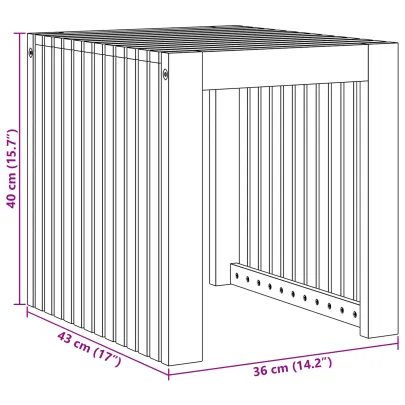 Masă Laterală Grădină Lemn Tec | Mobilă Exterioară Rezistentă