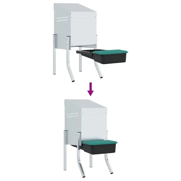 Cuib Găini Oțel Galvanizat | Livrare Gratuită 7-9 Zile