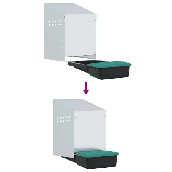 Cuibar Găini Galvanizat - Montare Perete | Livrare Gratuită