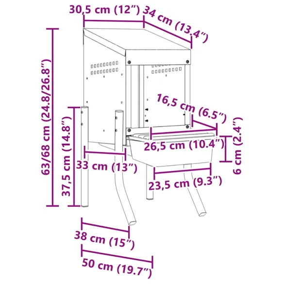 Cuib Găini Oțel Galvanizat | Livrare Gratuită