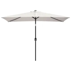 Umbrelă de soare dreptunghiulară 200x300 cm - Alb nisipiu 2