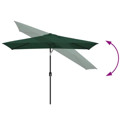 Umbrelă de soare Verde 200x300 cm - Livrare Gratuită