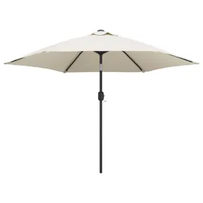 Umbrelă de soare albă 3m - Cadru oțel | Livrare gratuită 2