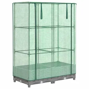 Strat Înălțat cu Seră Ratan - Grădinărit Ușor 2