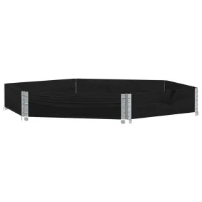 Strat Înălțat Hexagonal din Lemn Masiv de Pin - 160x160 cm 2