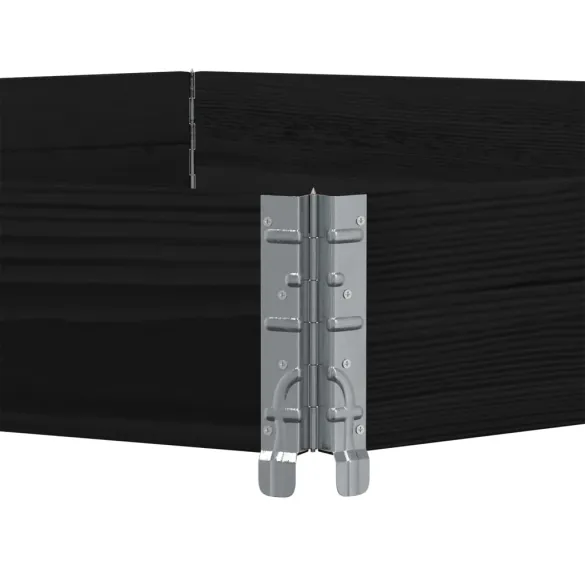 Strat Înălțat Hexagonal din Lemn Masiv de Pin - 160x160 cm