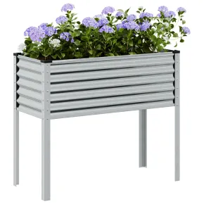 Jardinieră Grădină Oțel Galvanizat 100x41x90 cm | Livrare Gratuită