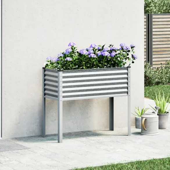 Jardinieră Grădină Oțel Galvanizat 100x41x90 cm | Livrare Gratuită