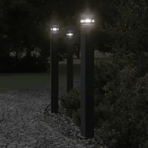 Lampă de podea exterior IP44, aluminiu negru - 110 cm