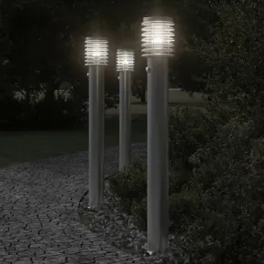 Lampă senzor exterior 110cm - Oțel Inox | Livrare Gratuită