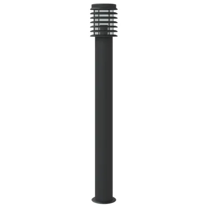 Lampă Exterioară Podea Negru Oțel Inoxidabil 110cm