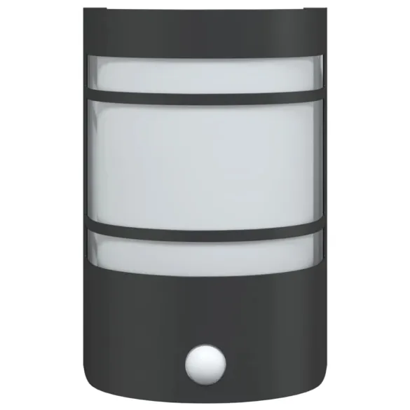 Lămpi Exterioare cu Senzor Mișcare | 2 bucăți | Negru | Oțel Inox