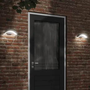 Lămpi Perete LED Exterioare 2 buc - Aluminiu, IP54