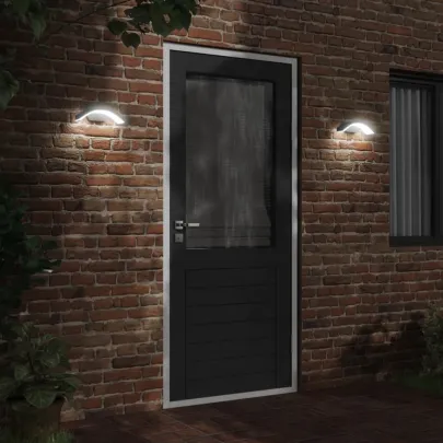 Lămpi Perete LED Exterioare 2 buc - Aluminiu, IP54