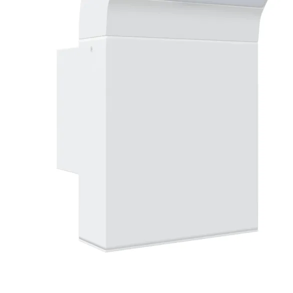 Lămpi LED Exterioare de Perete 2 bucăți - Alb, Aluminiu