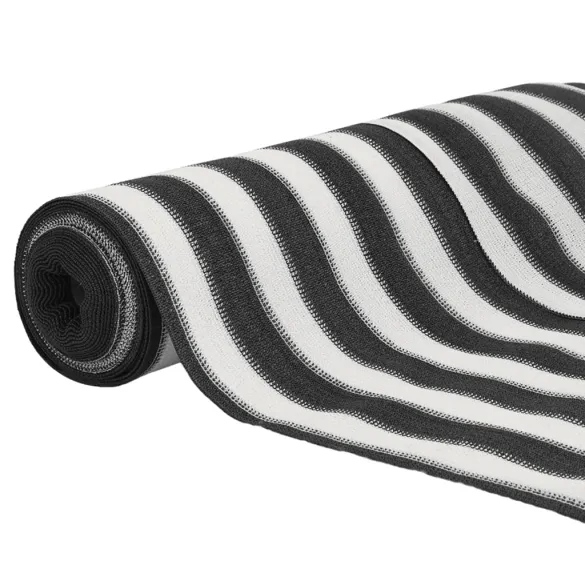 Plasă Protecție Intimitate Antracit/Alb 1,5x25m HDPE 150g/m²