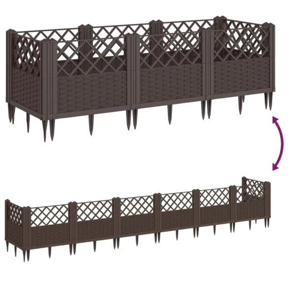 Jardinieră Grădină Modulară Ratan - Livrare Gratuită