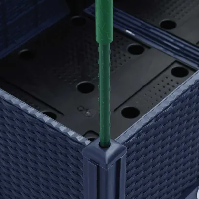 Jardinieră Grădină cu Spalier - Albastru Gri - PP - 120x40x142,5 cm