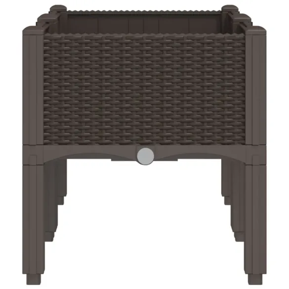 Jardinieră Grădină cu Picioare Maro - 80x40x42 cm - PP