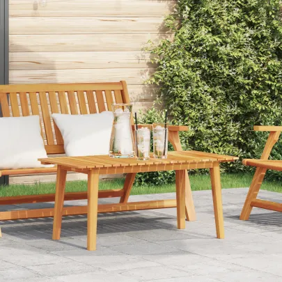 Masă Cafea Exterior Lemn Acacia Masiv 90x45x40 cm