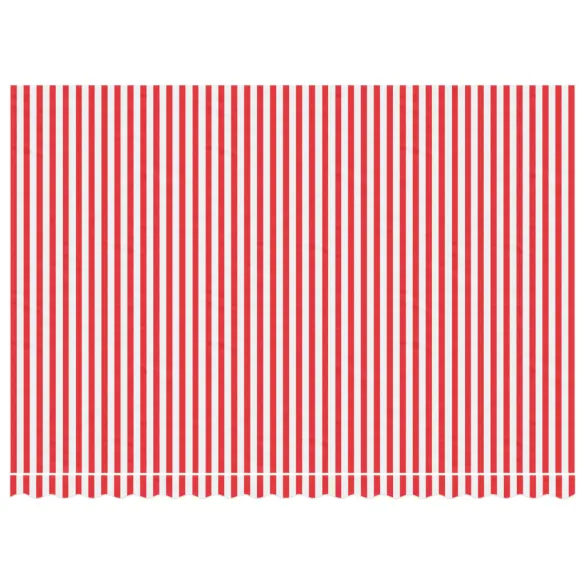 Pânză Copertină Rezervă Dungi Roșii-Albe 4,5x3m - Rezistentă