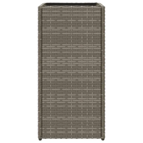 Jardinieră Grădină Gri - Poliratan Rezistent - Livrare Gratuită