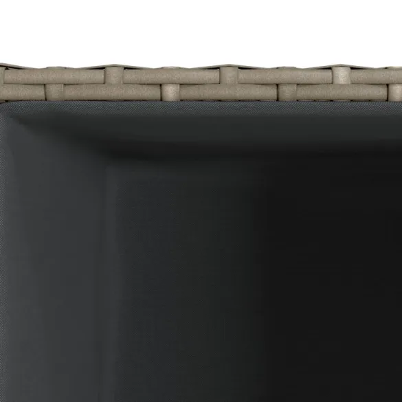 Jardinieră Grădină Gri - Poliratan Rezistent - Livrare Gratuită